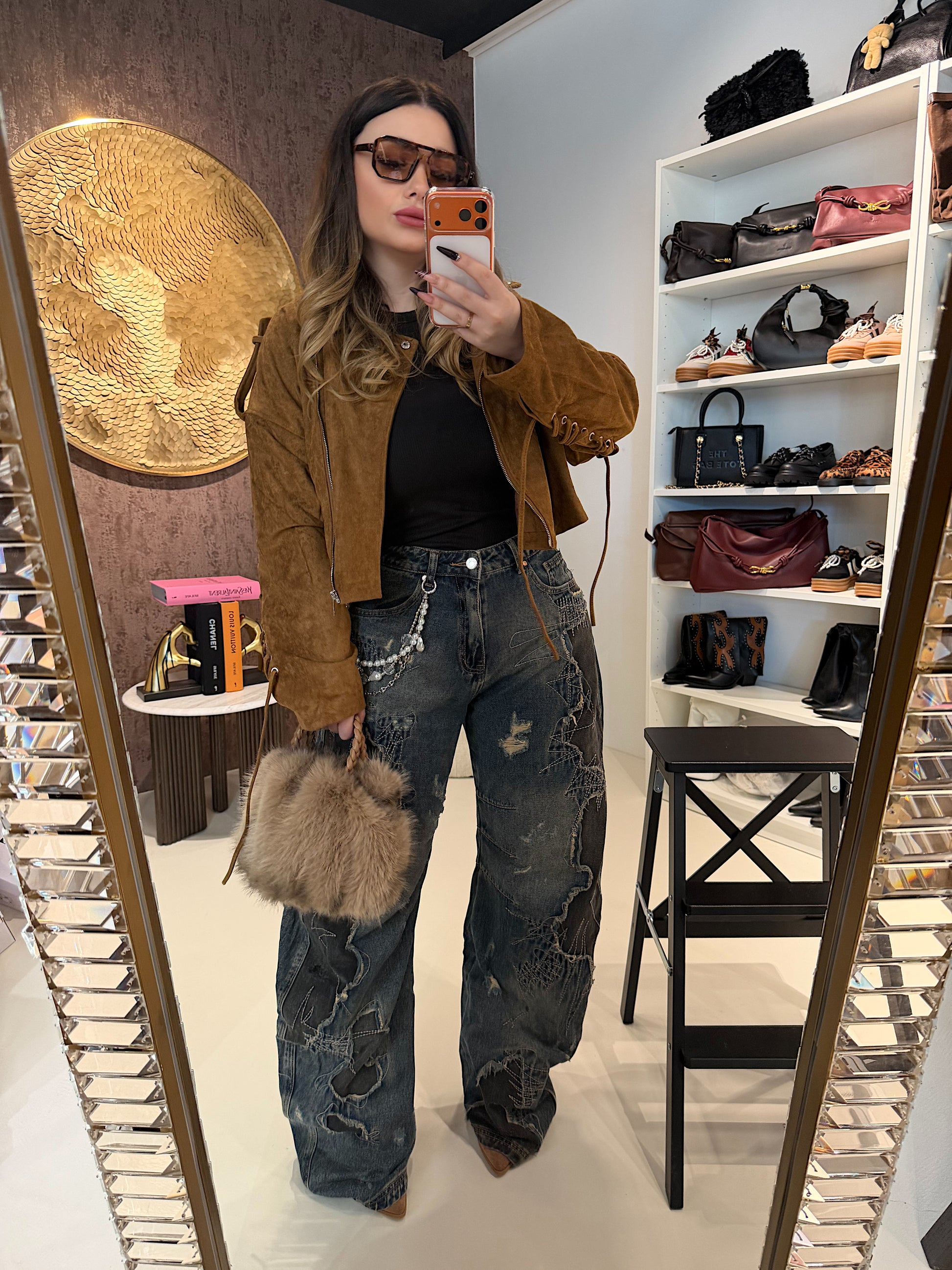 Jeans Ballon con Catenina - R.a. Boutique