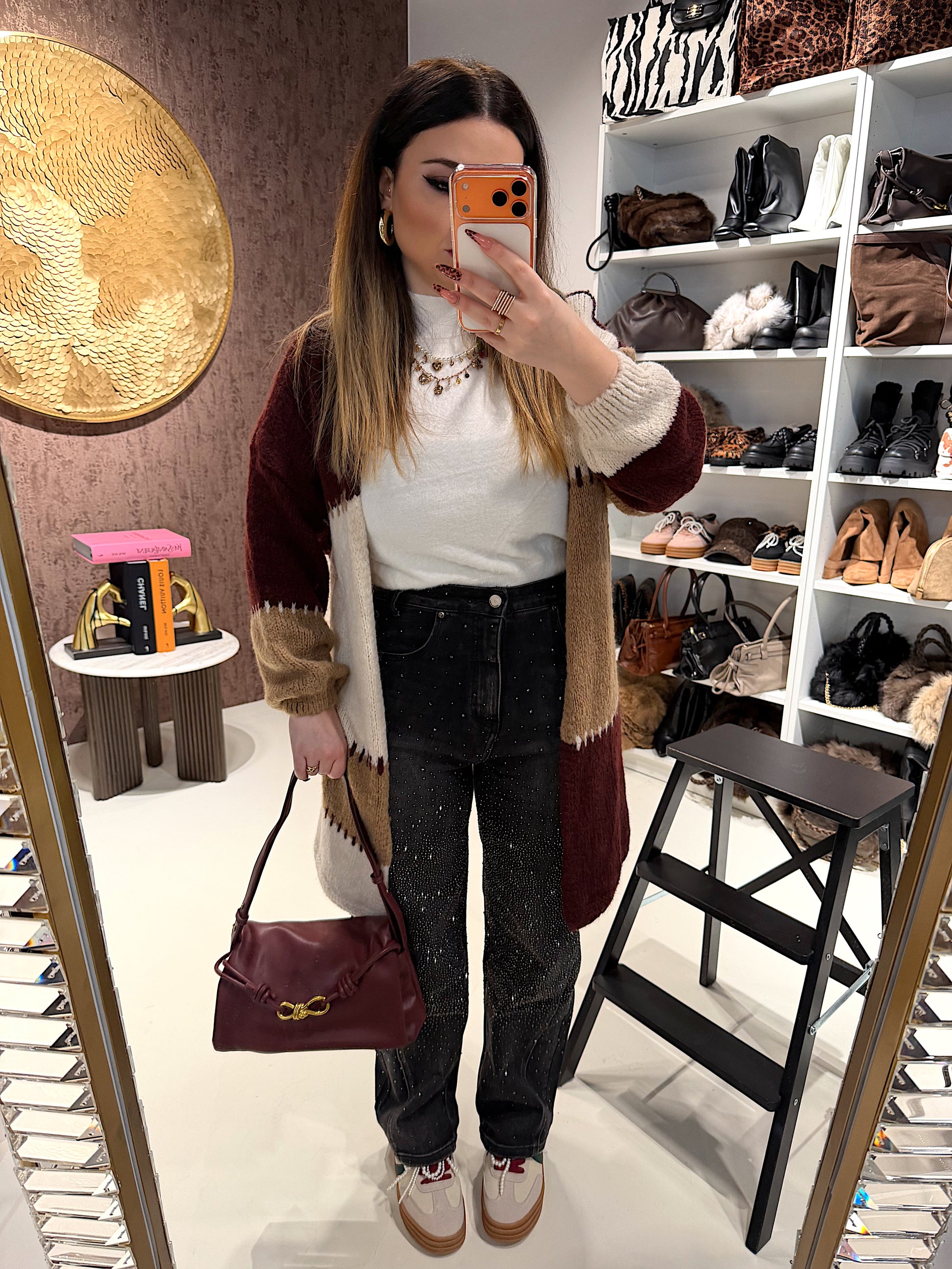 Jeans Balloon con brillantini - R.a. Boutique