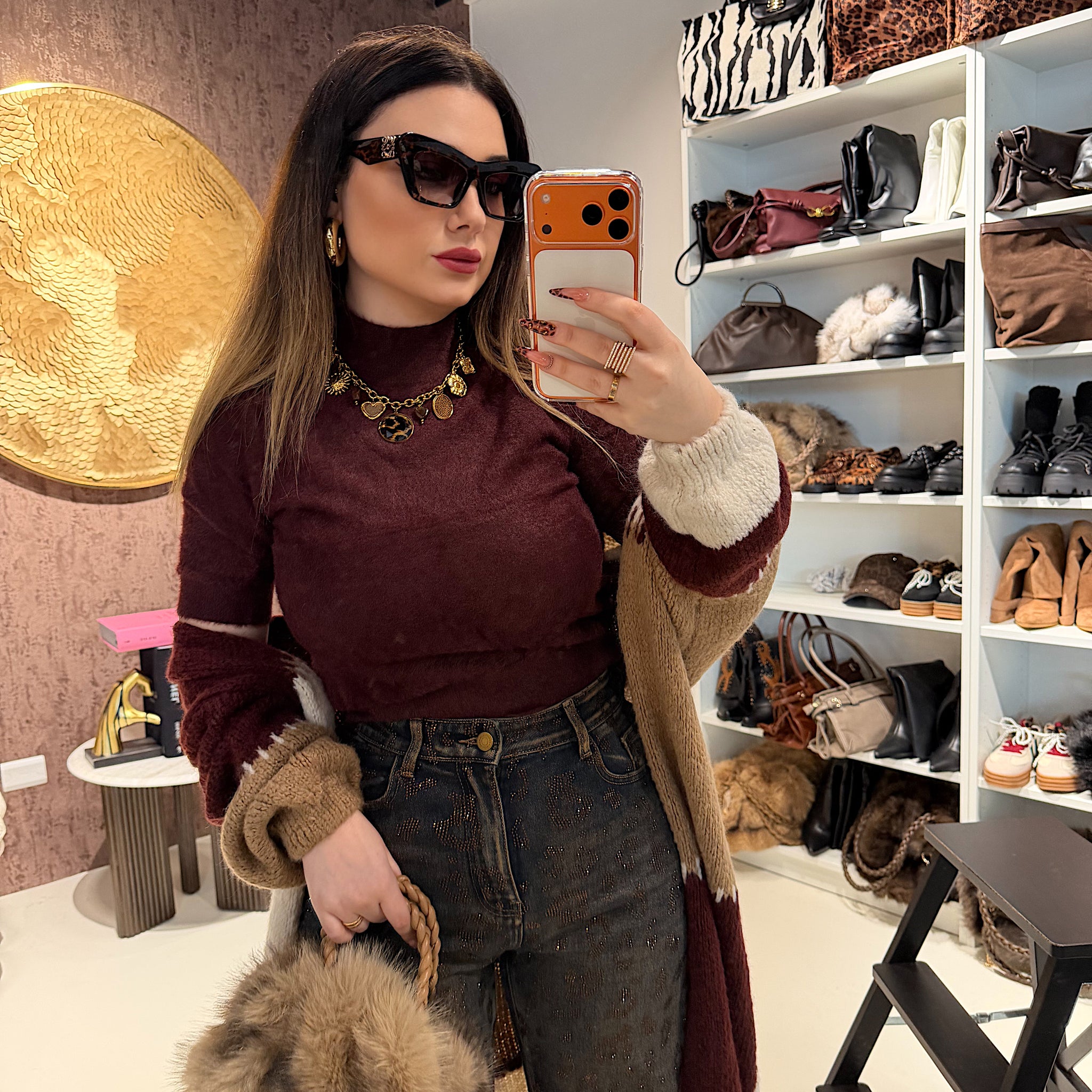 Maglioncino a collo alto - R.a. Boutique