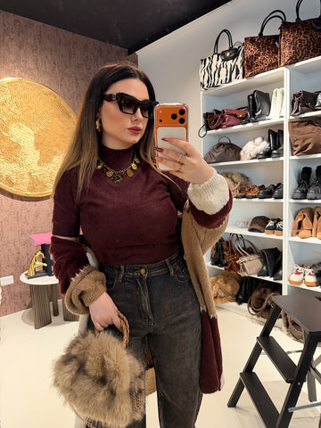 Maglioncino a collo alto - R.a. Boutique