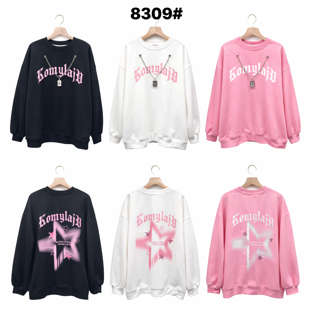 Felpa Star con catenina - R.a. Boutique