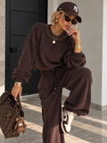 Completo Due Pezzi Cioccolato con Borchie Dorate - R.a. Boutique