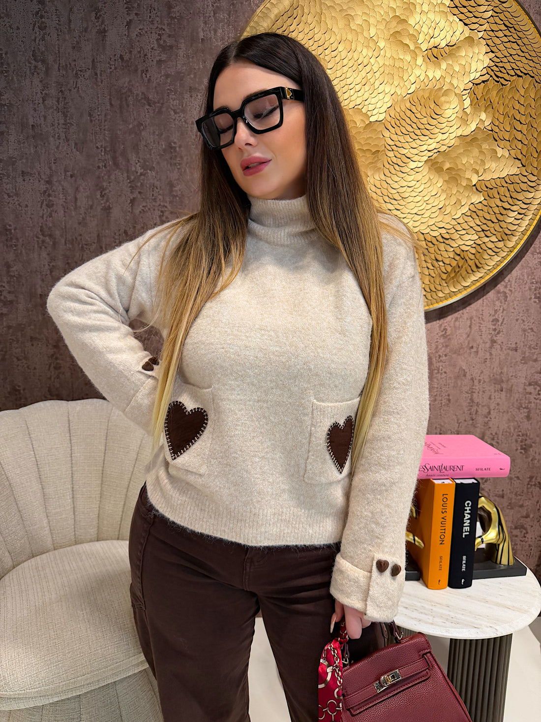 Maglione Double Heart - R.a. Boutique