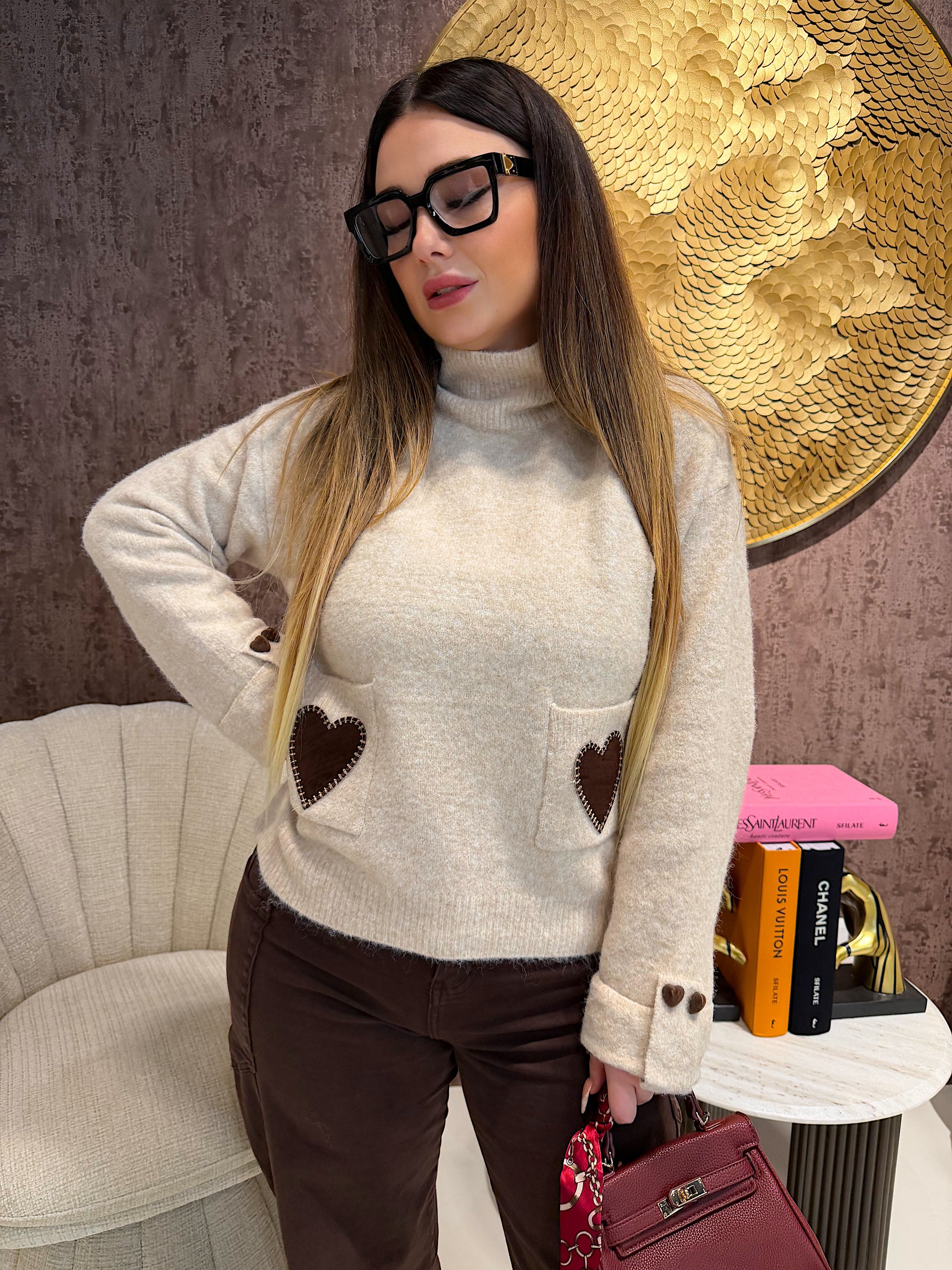 Maglione Double Heart - R.a. Boutique
