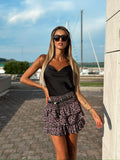 Top in raso nero - R.a. Boutique 