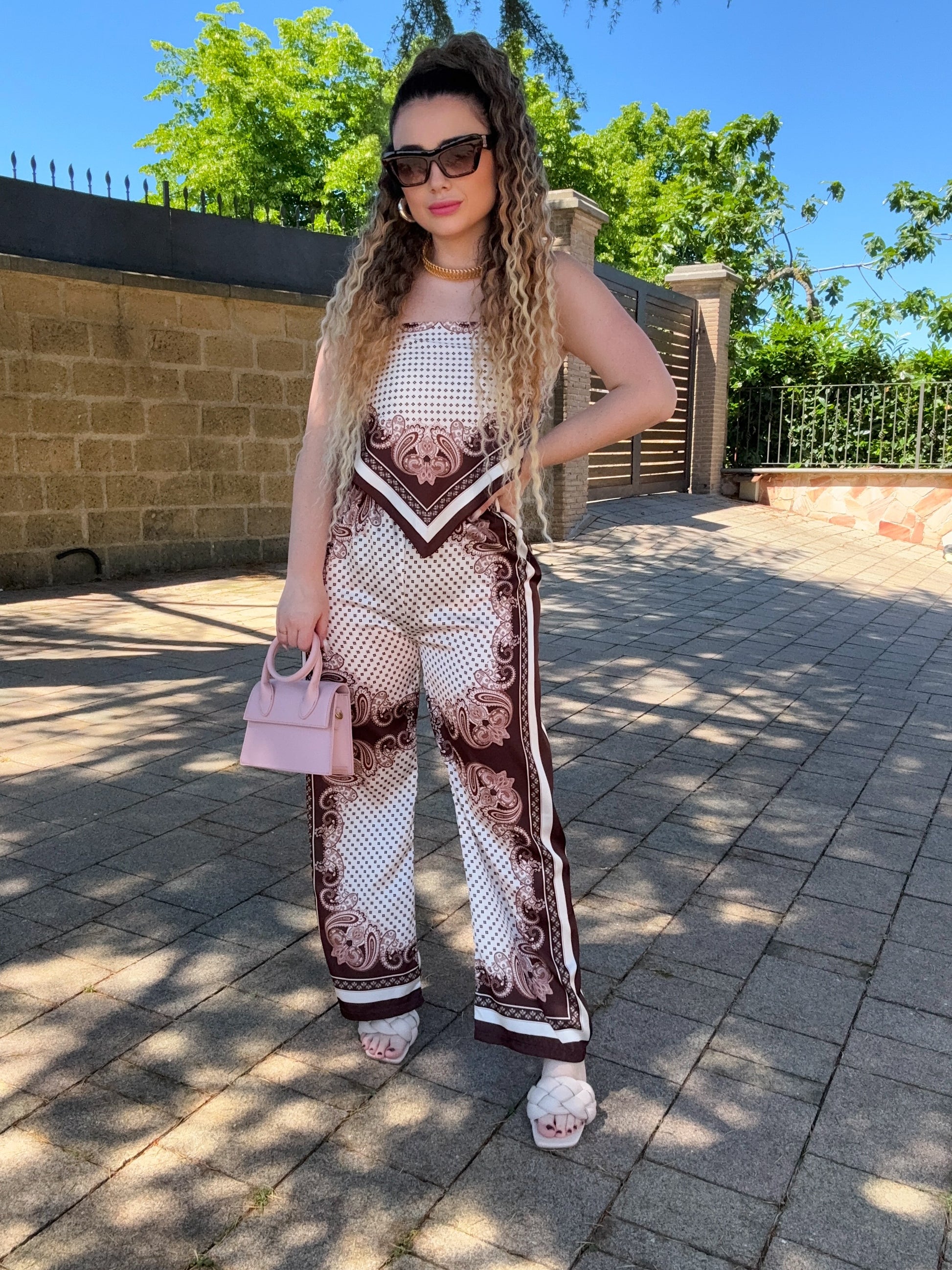 Completo top e pantalone bandana - R.a. Boutique