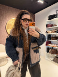Giaccone Denim Luxury Fur - R.a. Boutique