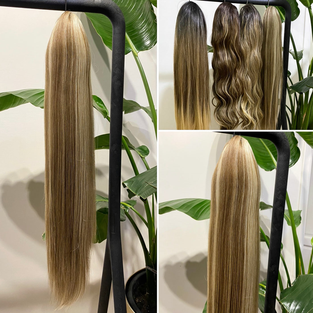 Coda liscia con Coulisse Biondo con Meches MQ - R.a. Boutique 