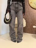 Jeans wide leg con brillantini - R.a. Boutique