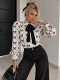 Camicia Fiocchetti con Fiocco Nero - R.a. Boutique