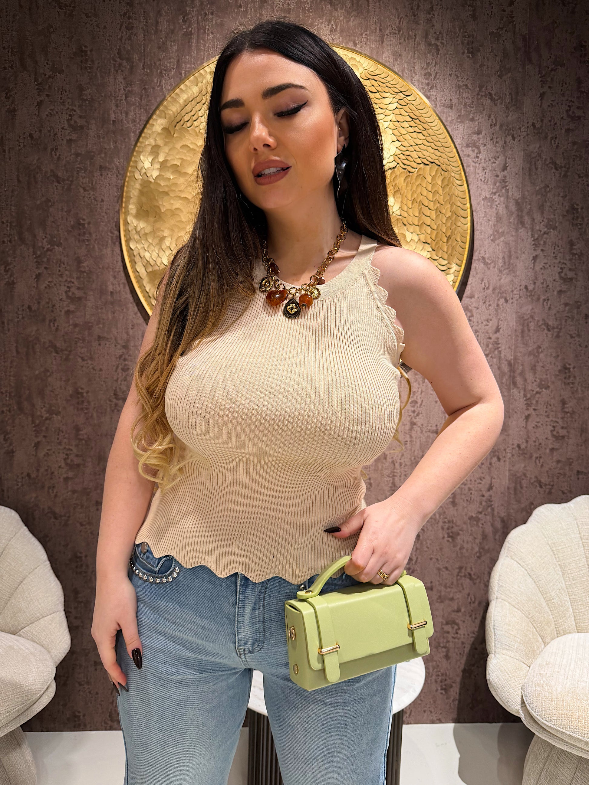 Top Zig Zag a costine più colori - R.a. Boutique