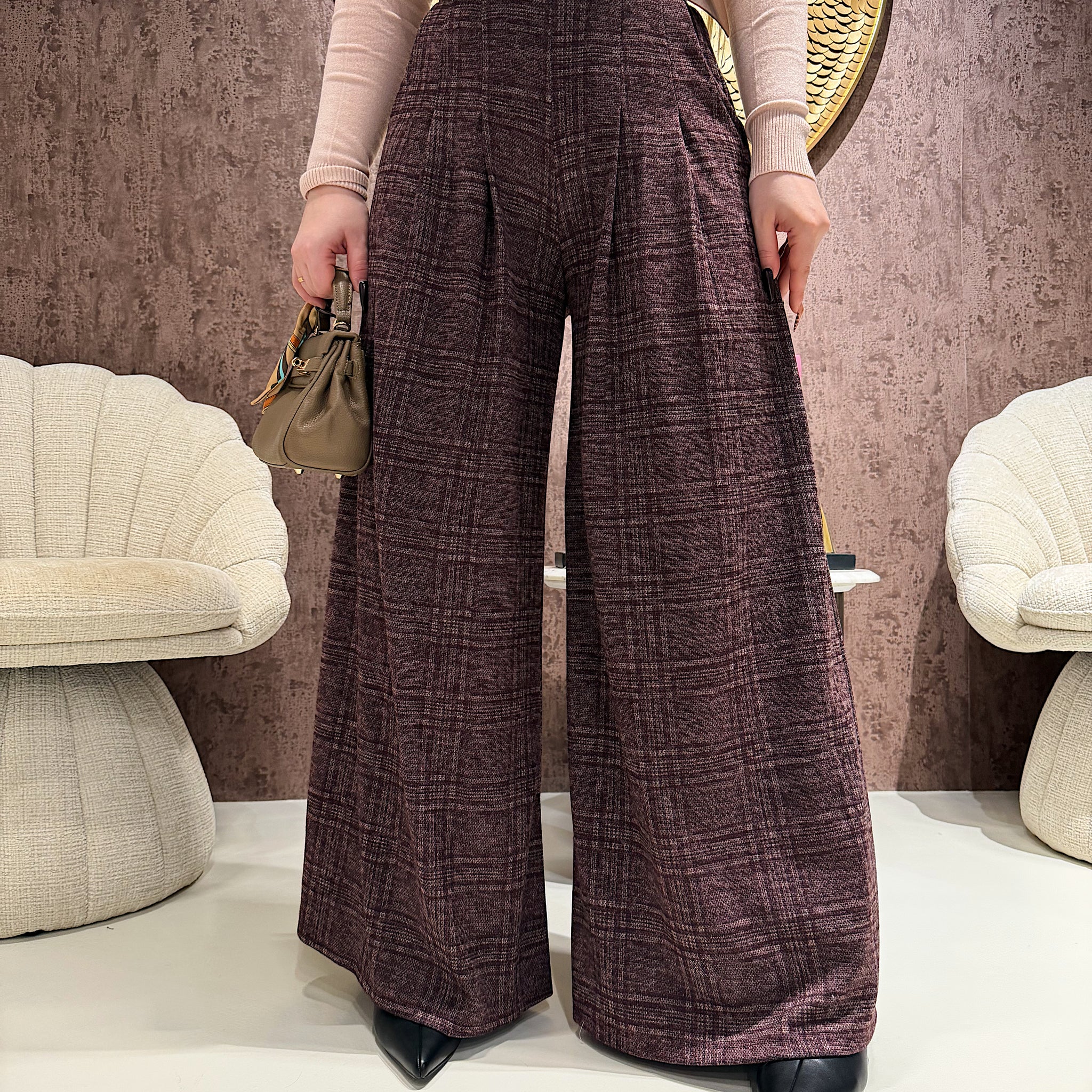 Pantalone Cambridge bordeaux - R.a. Boutique