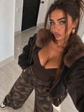 Bomber Nero con Collo in Pelliccia - R.a. Boutique