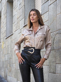 Camicia metal gold - R.a. Boutique 
