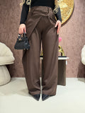Pantalone con chiusura a portafoglio - R.a. Boutique