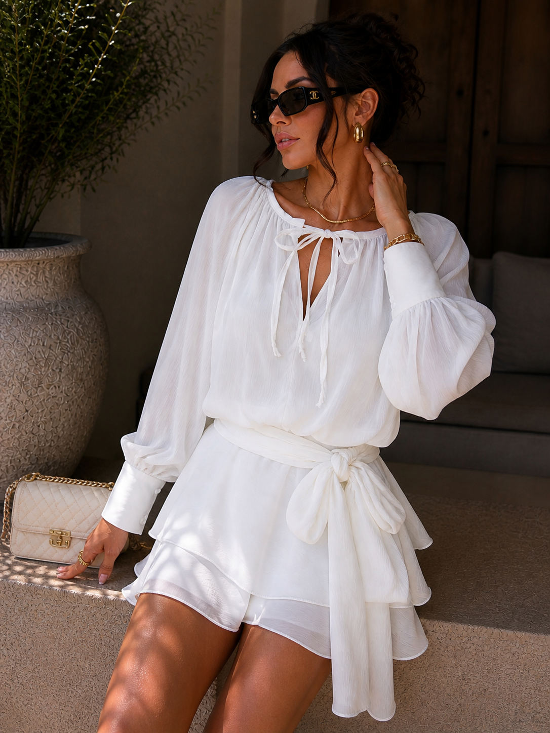 Abito Chiffon Elegance - R.a. Boutique