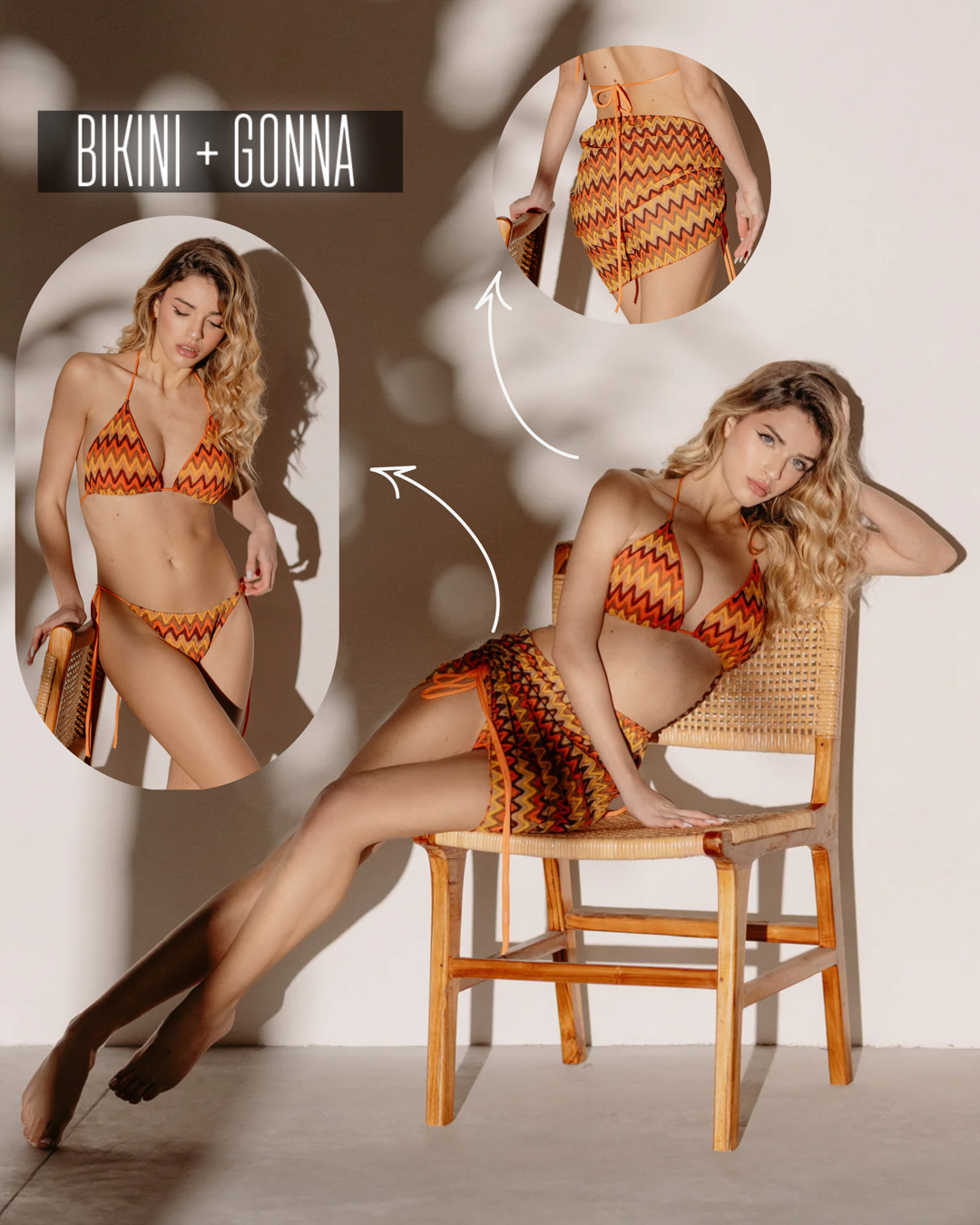 Bikini tre pezzi sunset - R.a. Boutique 