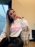 Felpa Los Angeles bianca - R.a. Boutique