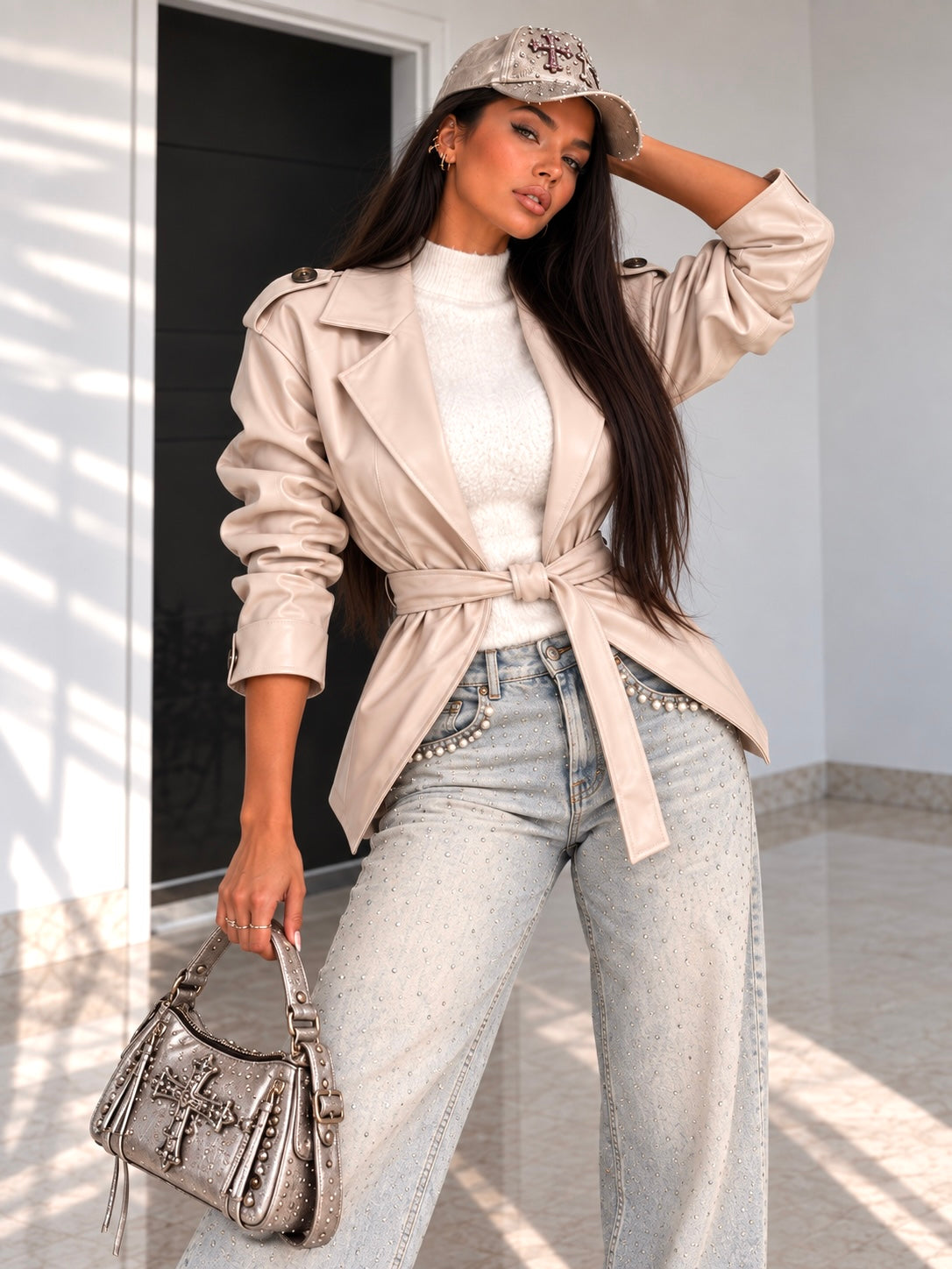 Giacca Leather ecopelle - R.a. Boutique