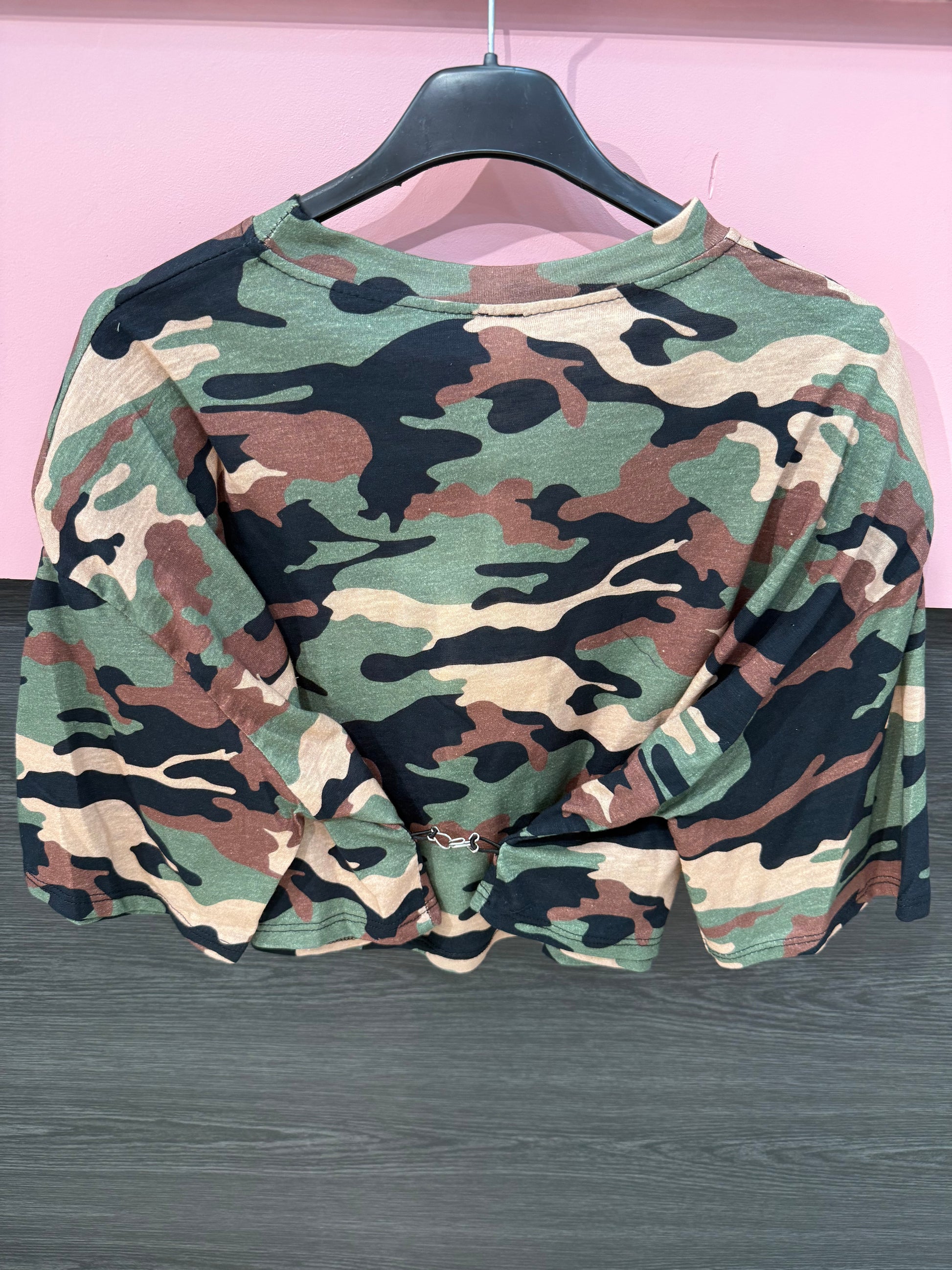 Maglia crop militare con gancio - R.a. Boutique