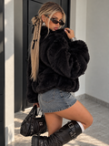 Giacca Teddy Zip Nero - R.a. Boutique