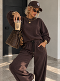 Completo Due Pezzi Cioccolato con Borchie Dorate - R.a. Boutique