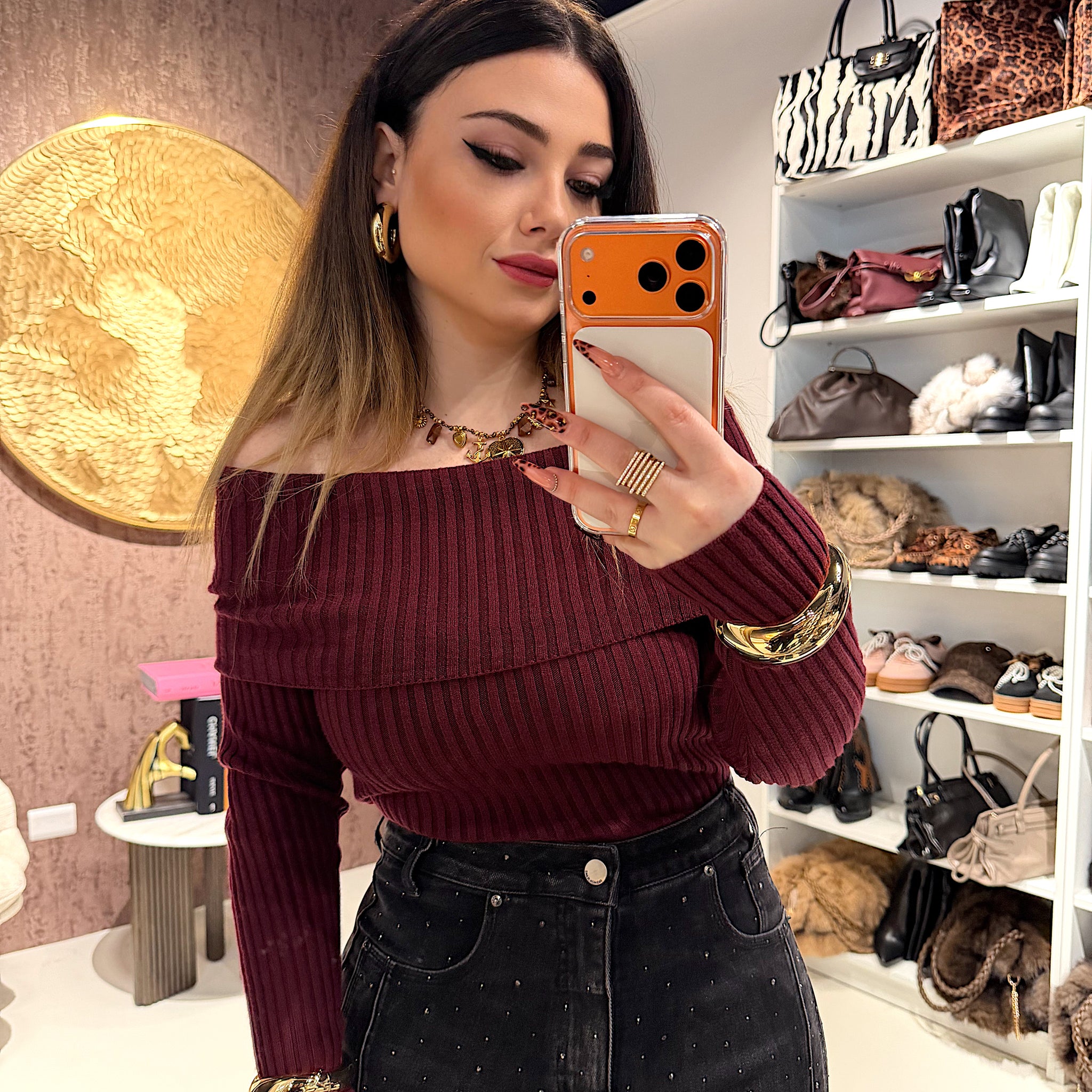 Maglione Spalla Scoperta - R.a. Boutique