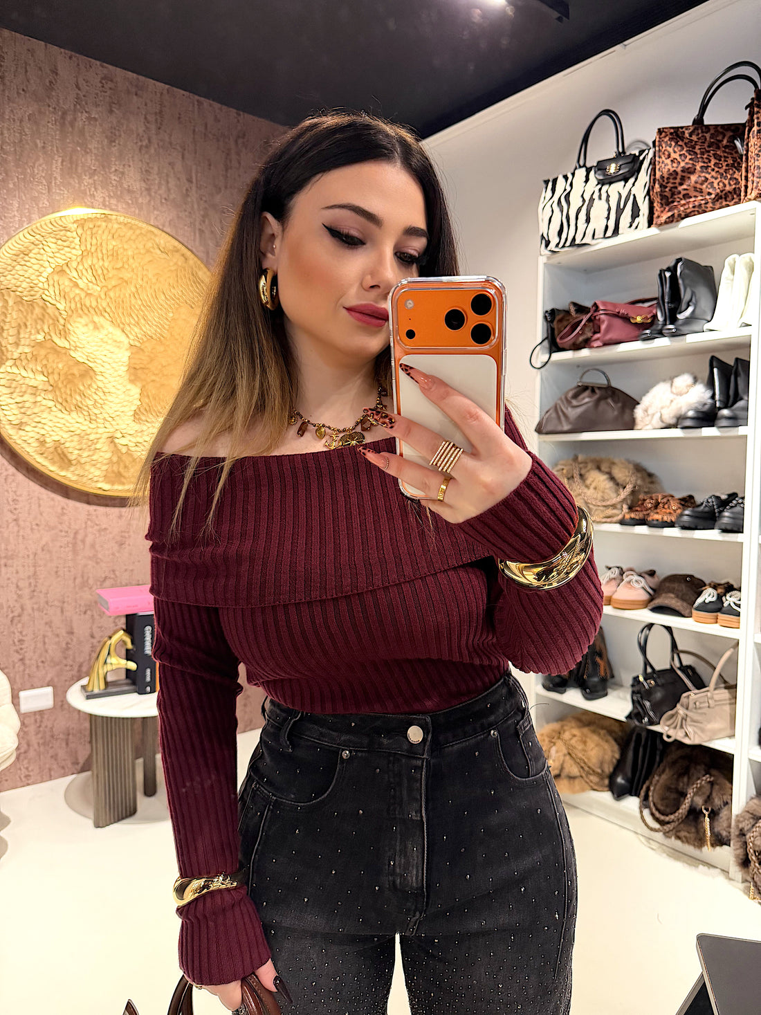 Maglione Spalla Scoperta - R.a. Boutique