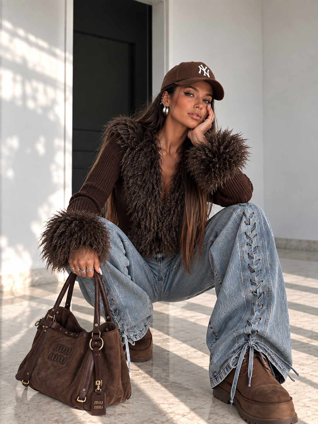 Jeans Denim Lace Icon - R.a. Boutique