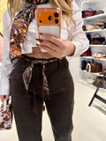 Jeans Wide Leg Brown - R.a. Boutique
