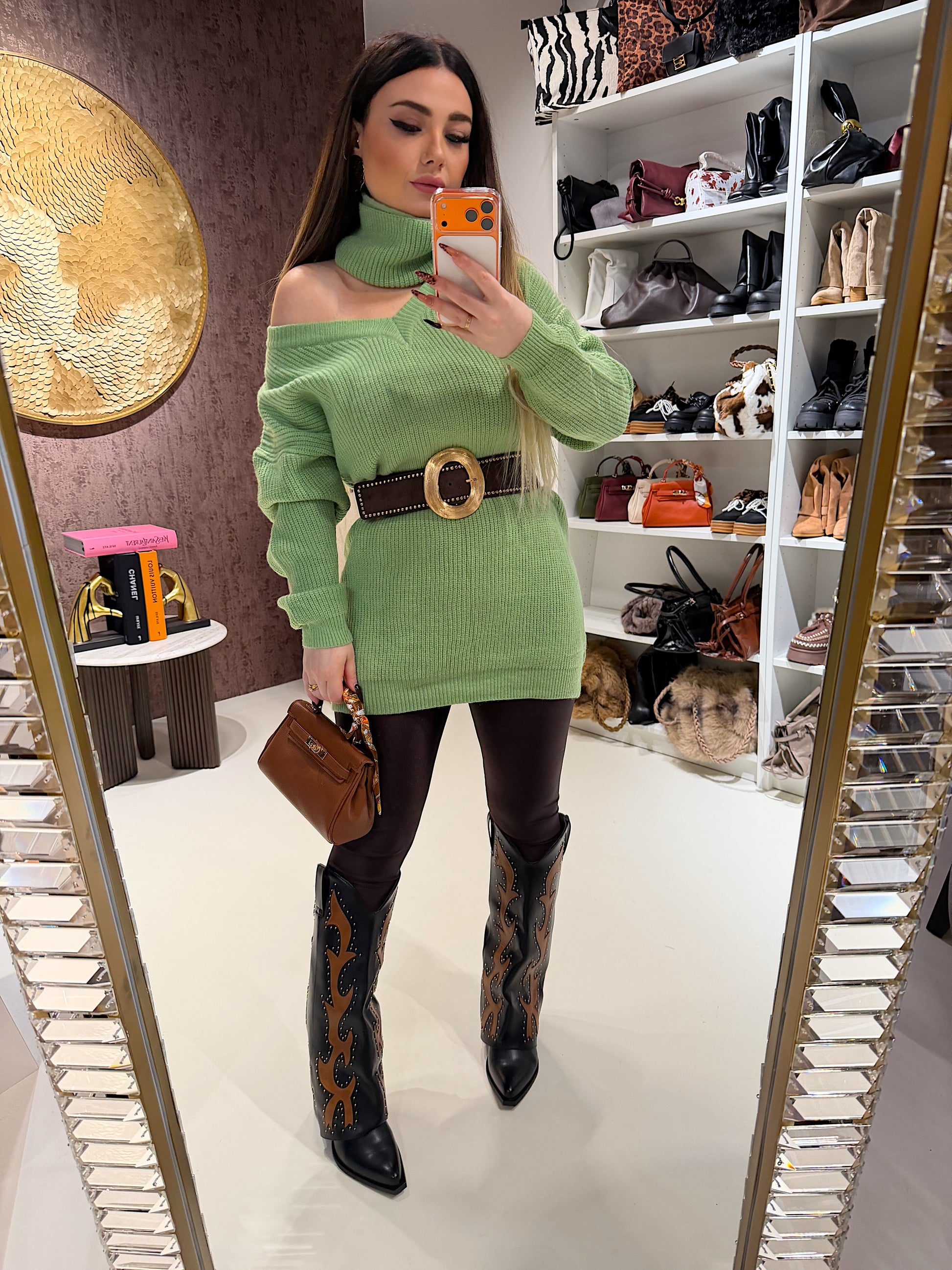 Maglione o mini dress menta - R.a. Boutique