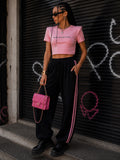 T-shirt Crop “Usually Dressed in Black” - R.a. Boutique