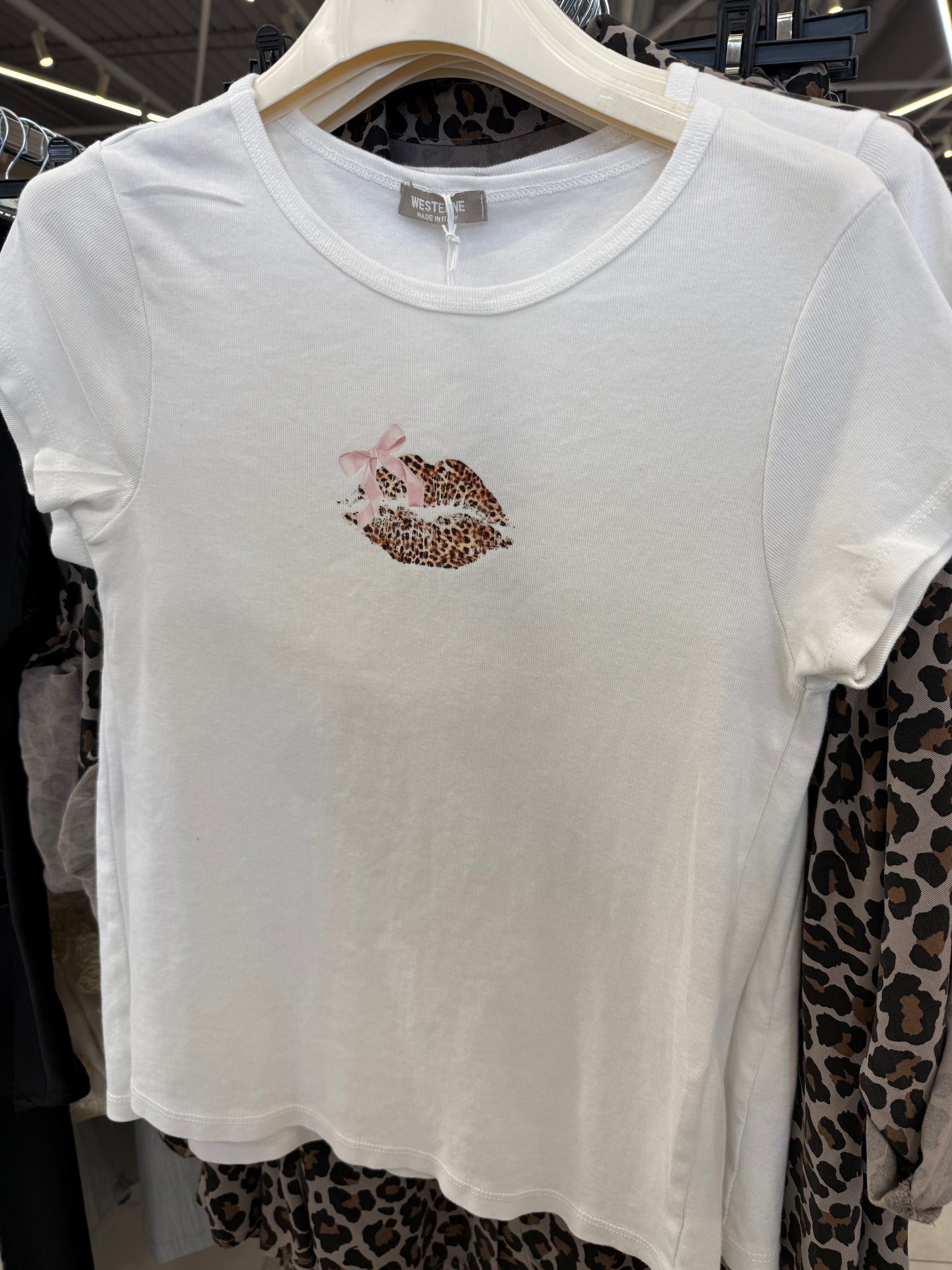 T-shirt kiss bianca - R.a. Boutique