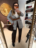 Cappotto Corto con Cintura in Vita e Dettagli - R.a. Boutique