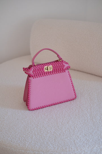 Borsa rosa con cordicina - R.a. Boutique 