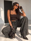 Jeans Tiger Grey Wide Leg - R.a. Boutique