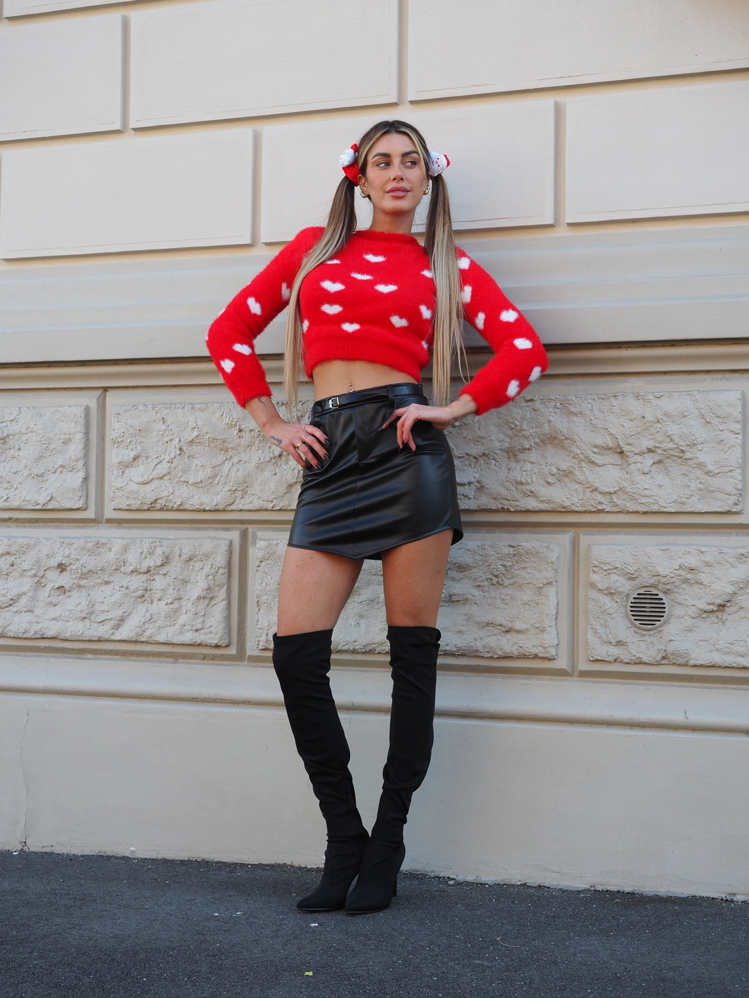 Maglioncino morbidissimo con cuori - R.a. Boutique 