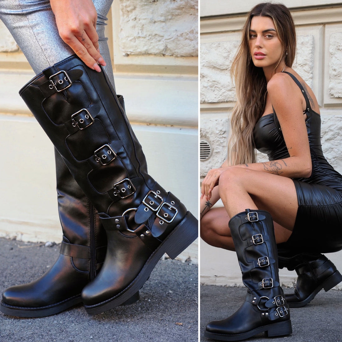 Stivale con fibbie - R.a. Boutique 