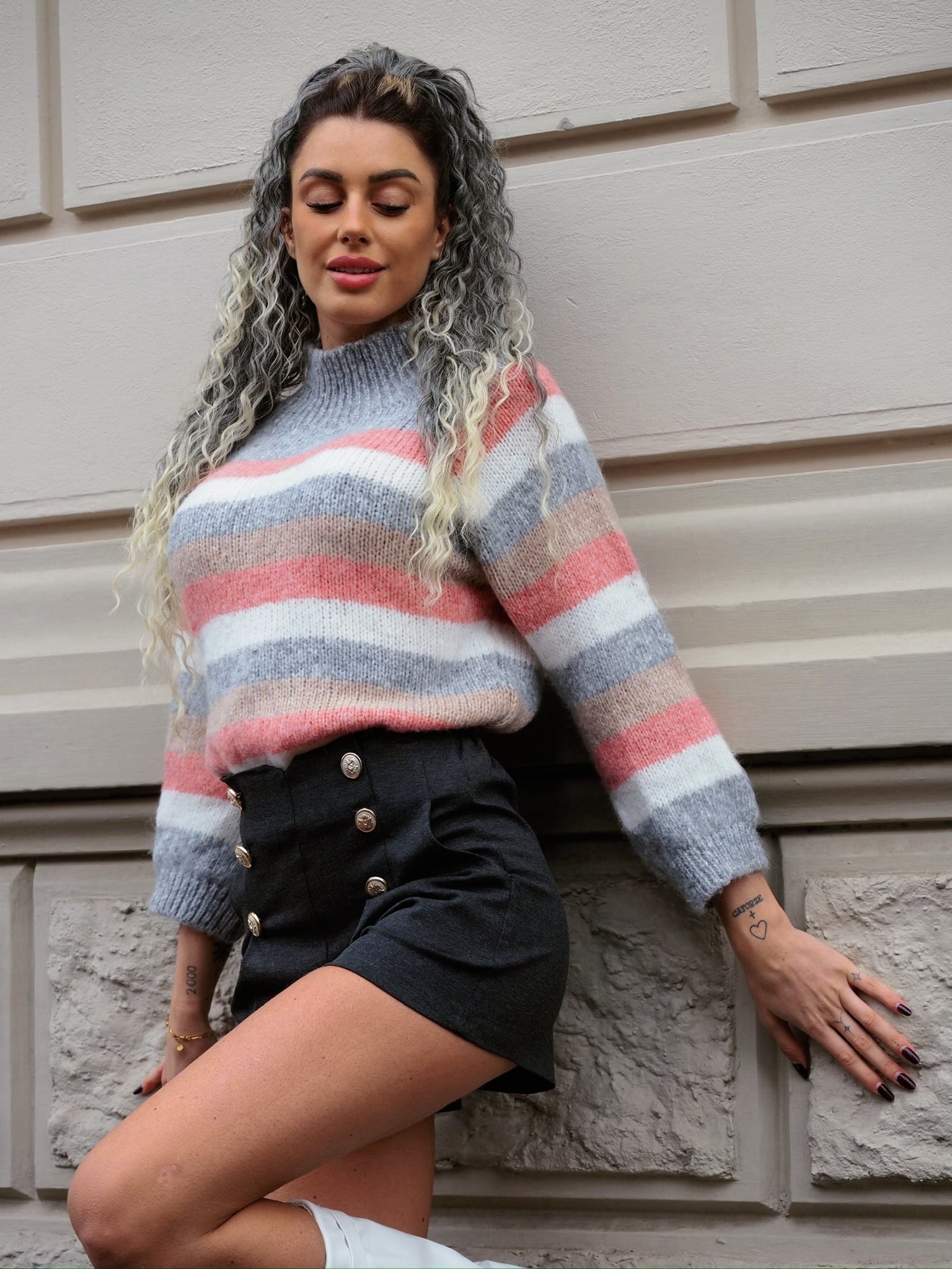 Maglione a righe - R.a. Boutique 