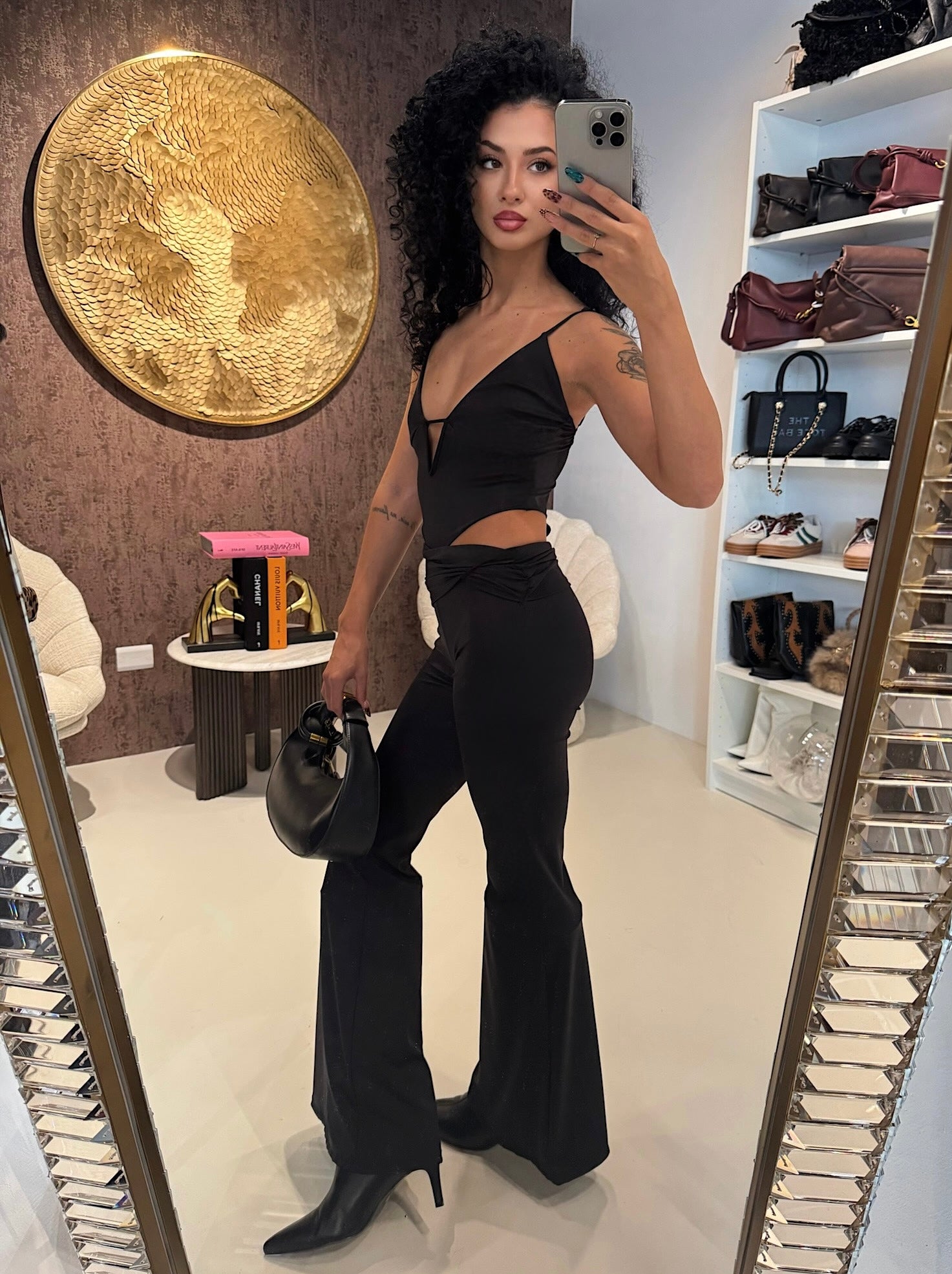 Tuta sensual chic nero - R.a. Boutique