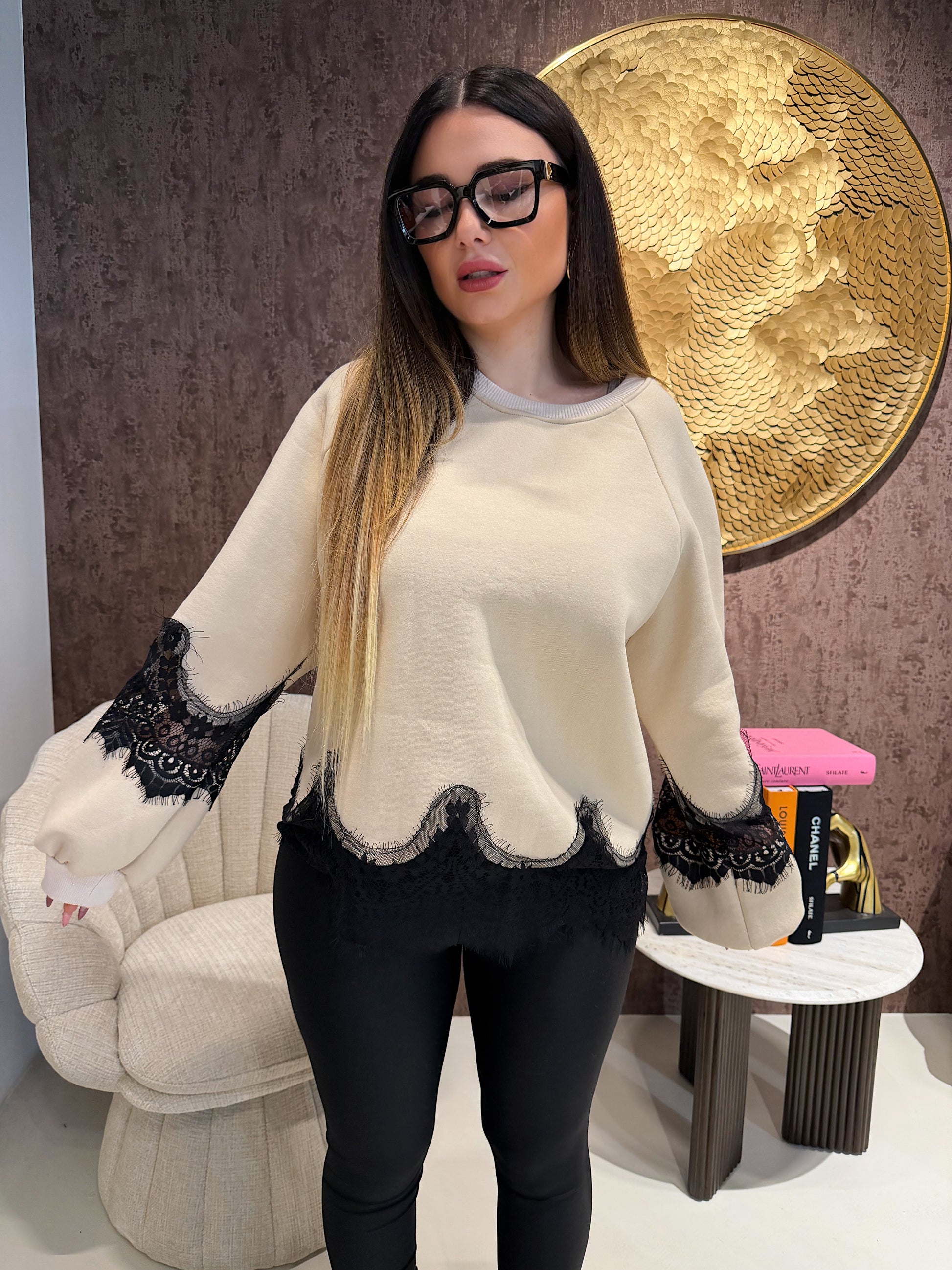 Felpa Lace Dream - R.a. Boutique