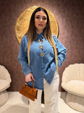 Camicia in jeans con spille - R.a. Boutique