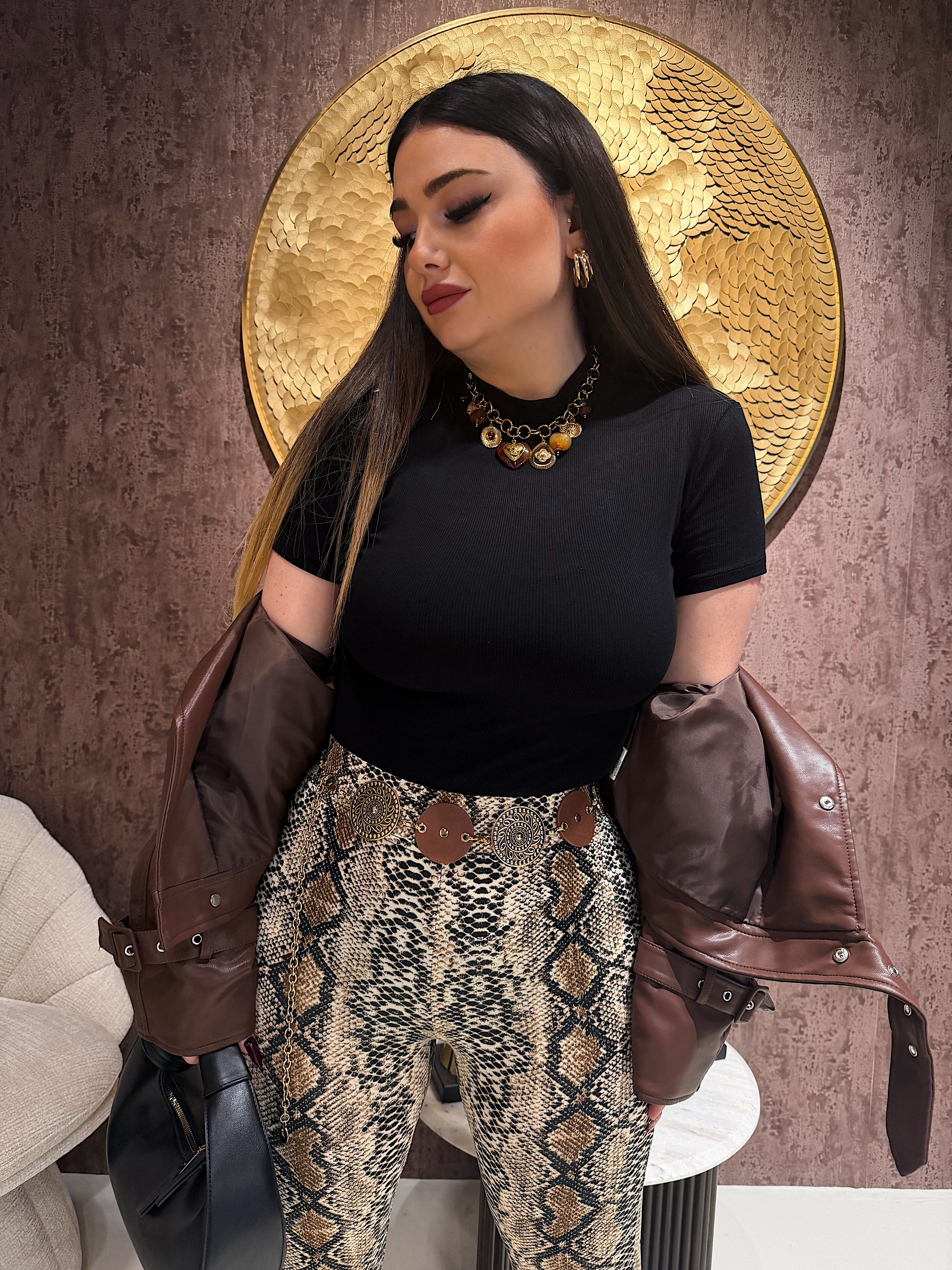 Top Collo Alto Essential a costine - R.a. Boutique