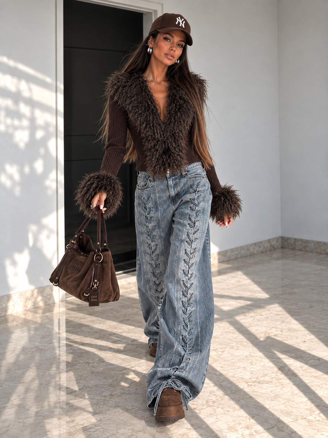 Jeans Denim Lace Icon - R.a. Boutique