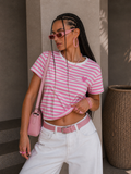 Maglia a righe con cuore - R.a. Boutique