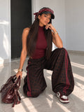 Pantalone Animalier Side Stripes - R.a. Boutique
