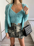 Due pezzi Cardigan e top tiffany - R.a. Boutique 