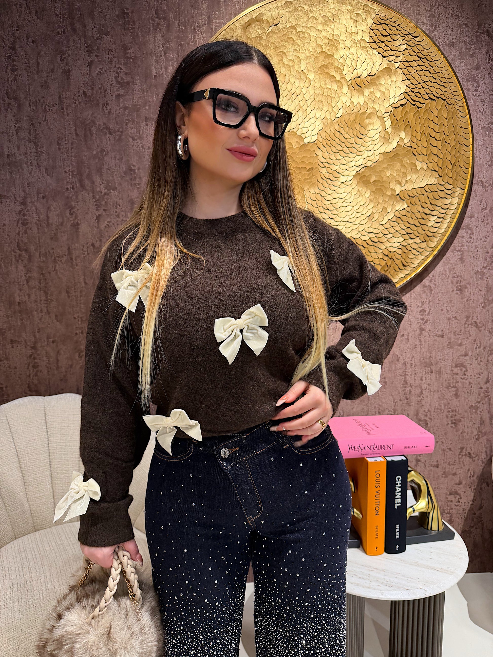 Maglione con fiocchi - R.a. Boutique