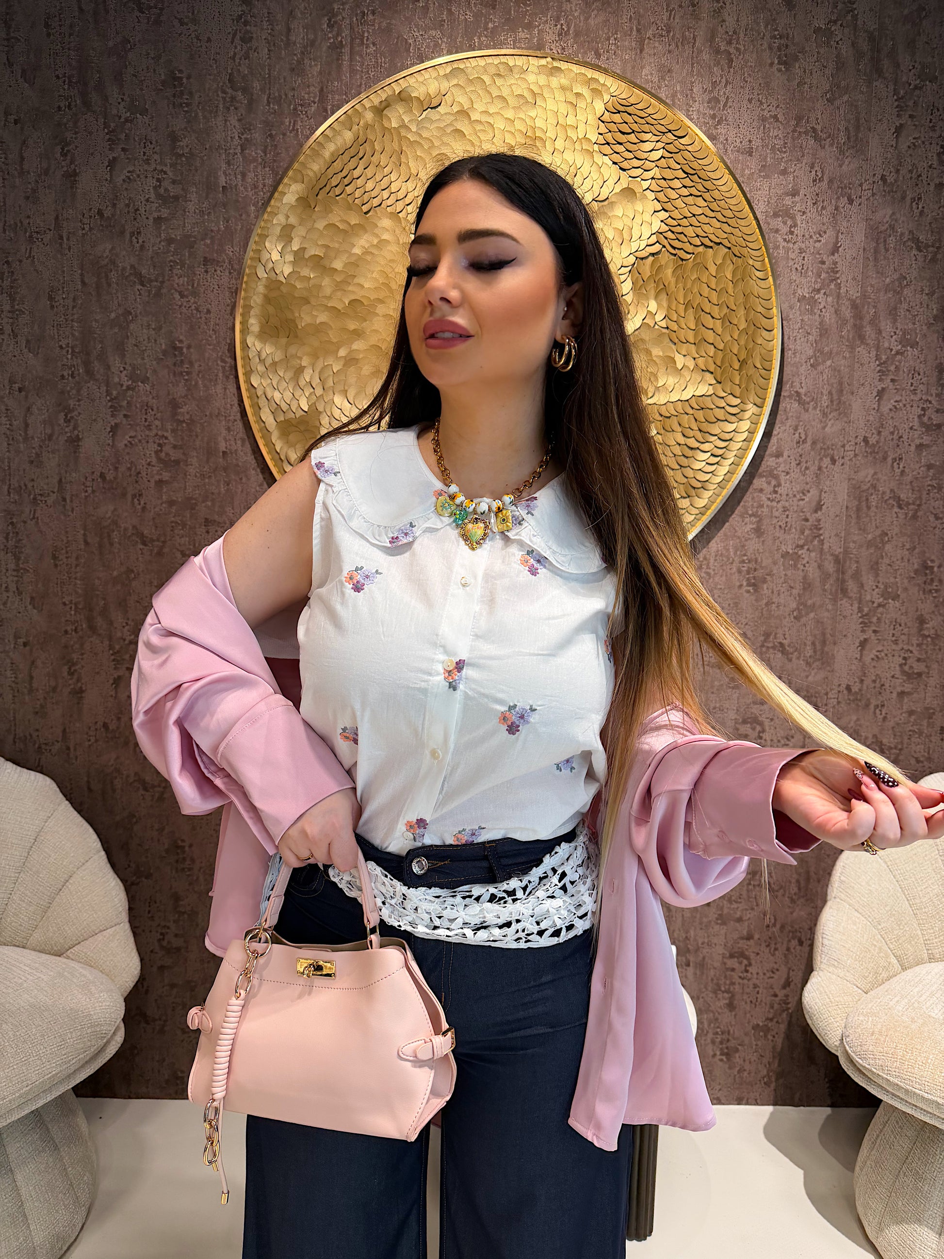 Blusa Sweet Collar Bloom - R.a. Boutique