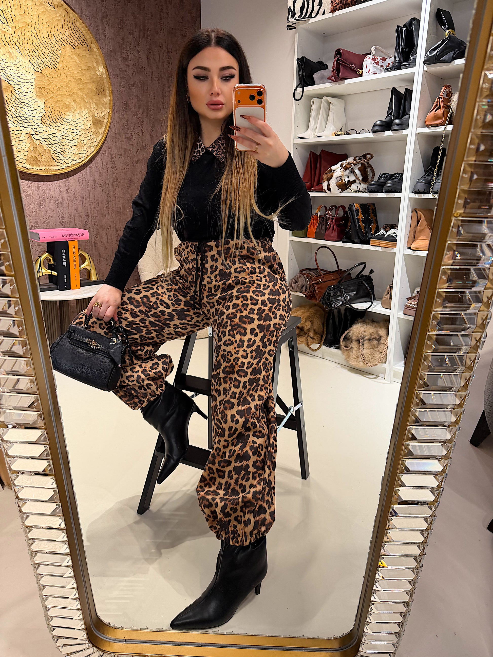 Maglioncino con collo maculato - R.a. Boutique